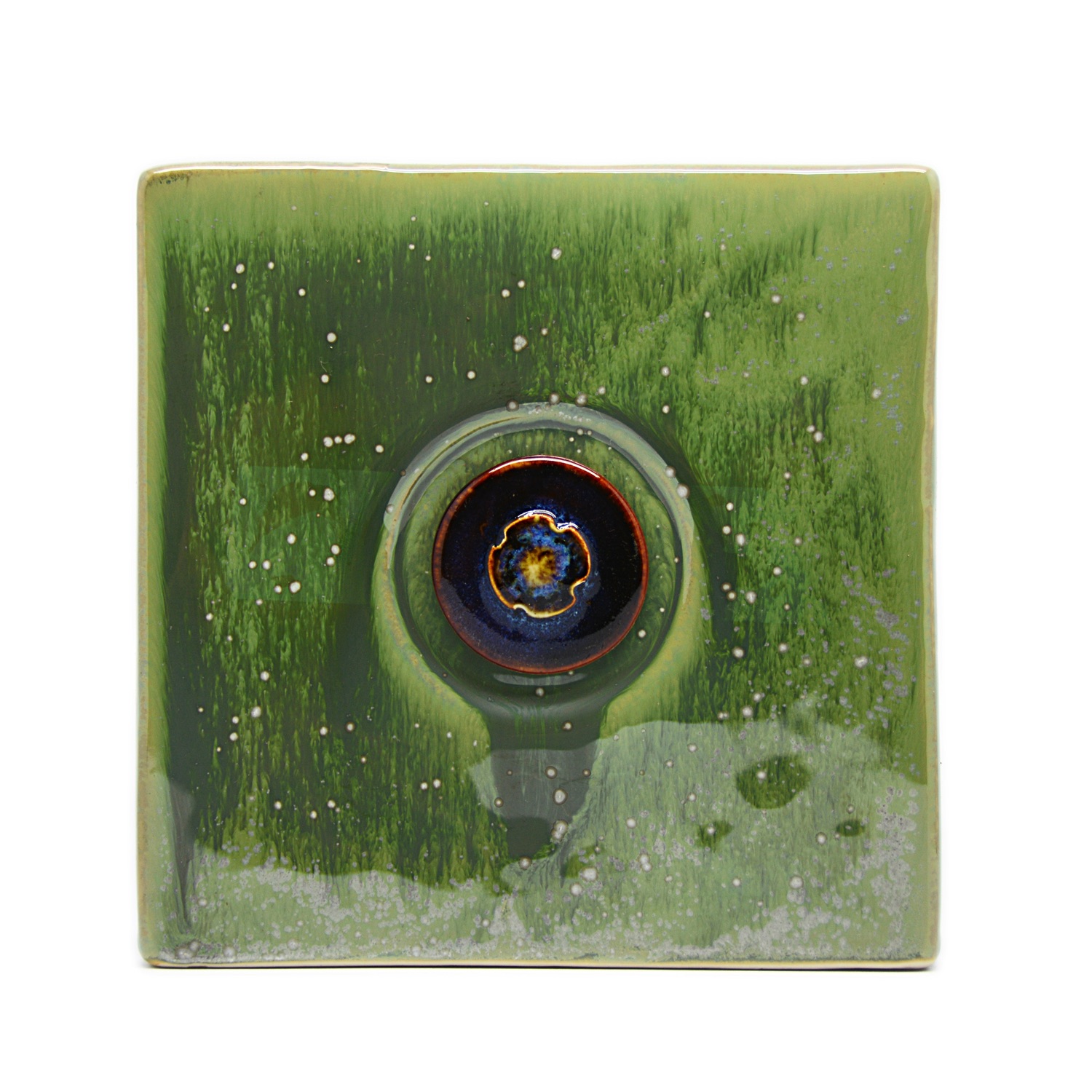 Lọ Hoa Vuông Dẹt - Men 0014